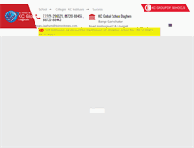 Tablet Screenshot of kcglobalschool.com
